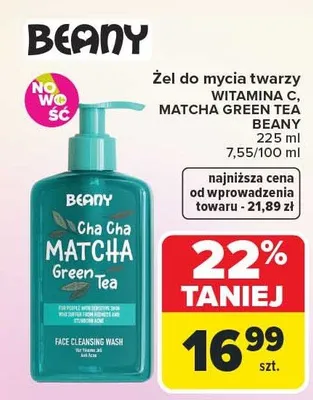 Żel do mycia twarzy witamina C, matcha green tea promocja w Carrefour