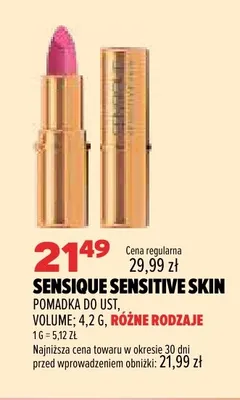 Pomadka do ust Volume Sensique Sensitive Skin promocja w Drogerie Natura
