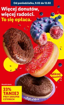 Donuty wszystkie rodzaje promocja w Lidl