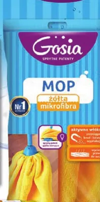 Mop z żółtej mikrofibry Gosia zapas promocja w Stokrotka