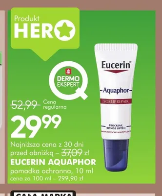 Pomadka ochronna Eucerin Aquaphor promocja w Super-Pharm