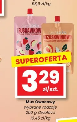 Mus Owocowy Owolovo promocja w emma MARKET
