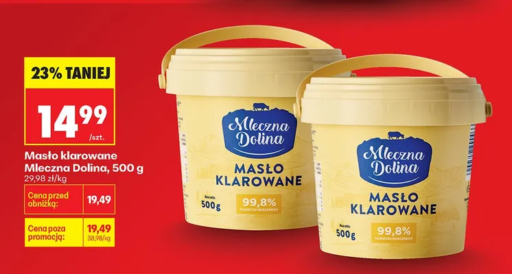 Masło klarowane promocja w Biedronka
