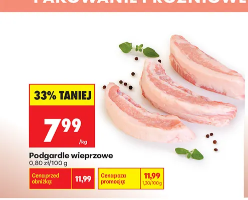Podgardle wieprzowe promocja w Biedronka
