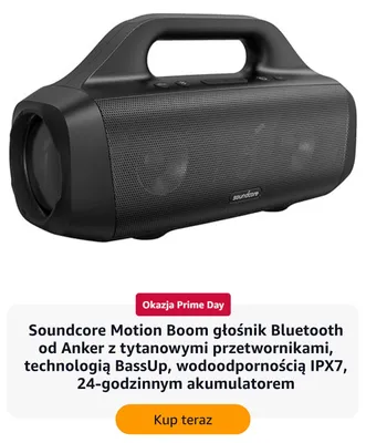 Głośnik Bluetooth Soundcore Motion Boom promocja w Amazon