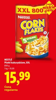 Płatki kukurydziane Nestlé Corn Flakes XXL promocja w Lidl