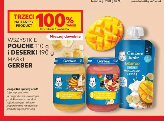 Smoothie Gerber Junior banan mango i zboża promocja w Kaufland