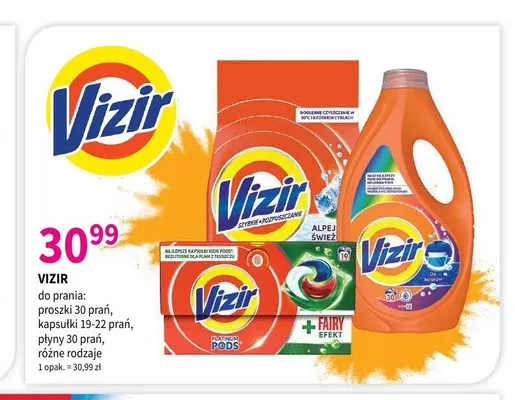 Kapsułki do prania Vizir Platinum Pods promocja w Drogerie Polskie