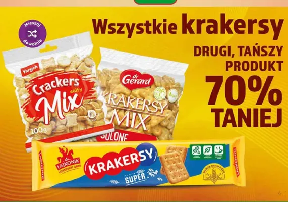 Krakersy Mix salty Yarych promocja w Dino