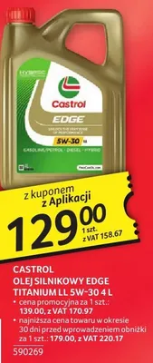 Olej silnikowy CASTROL EDGE TITANIUM LL 5W-30 5L promocja w Selgros