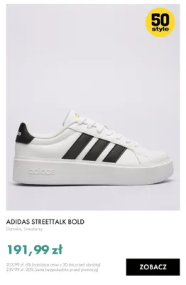 Buty damskie sneakersy Adidas Streettalk Bold promocja w 50 style