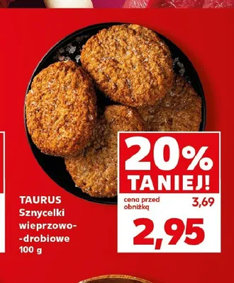 Sznycelki wieprzowo-drobiowe TAURUS promocja w Kaufland