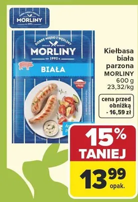Kiełbasa biała parzona promocja w Carrefour
