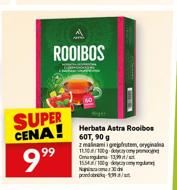 Herbata Astra Rooibos oryginalna promocja w Twój Market