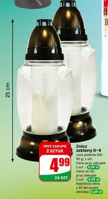Znicz szklany D-6 promocja w Dino