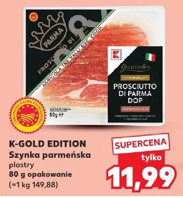 Szynka parmeńska plastry promocja w Kaufland