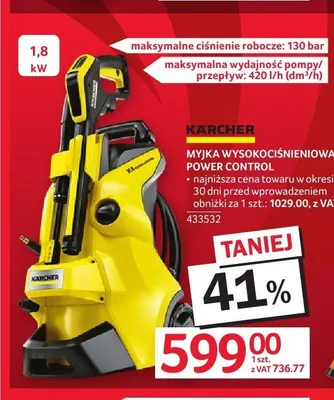 Myjka wysokociśnieniowa Kärcher K4 Power Control promocja w Selgros