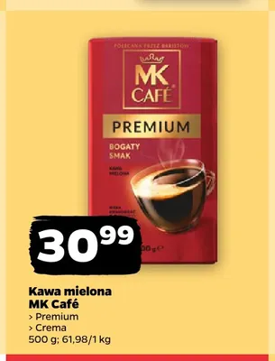 Kawa mielona MK Café Crema promocja w Netto