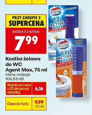 Kostka żelowa do WC różne rodzaje promocja w Biedronka