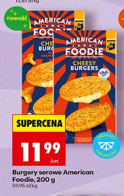 Burgery serowe American Foodie promocja w Biedronka