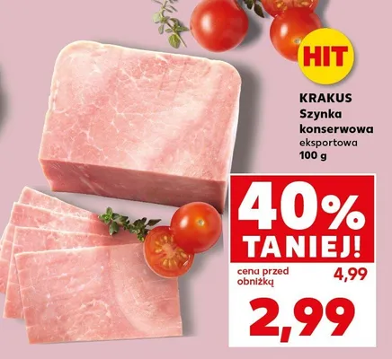 Szynka konserwowa eksportowa promocja w Kaufland