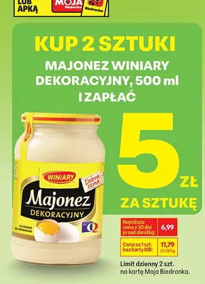 Majonez dekoracyjny promocja w Biedronka