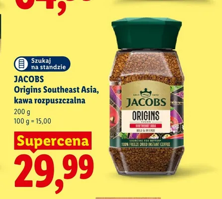 Kawa rozpuszczalna Jacobs Origins Southeast Asia promocja w Lidl