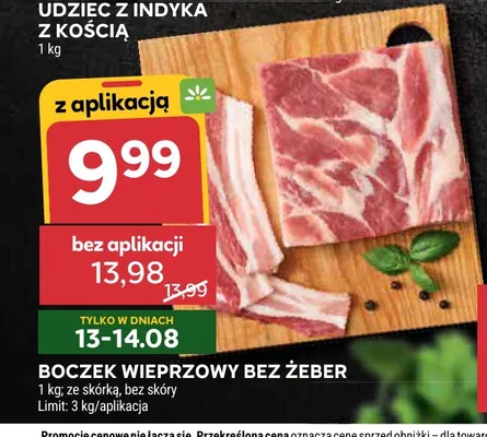 Boczek wieprzowy bez żeber promocja w Stokrotka
