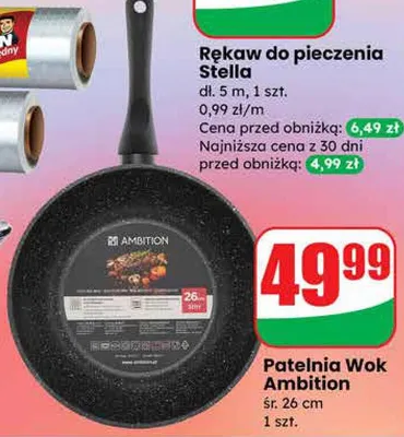 Patelnia Wok promocja w Dino