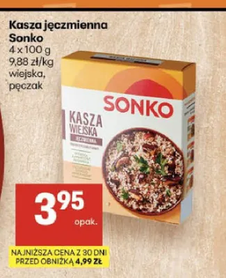 Kasza jęczmienna pęczak Sonko promocja w Delikatesy Centrum