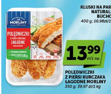 Polędwiczki z piersi kurczaka łagodne Morliny promocja w ABC