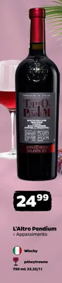 Wino czerwone półwytrawne L'Altro Pendium Appassimento promocja w Netto