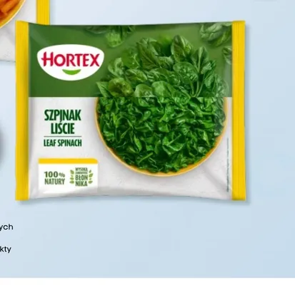 Szpinak liście mrożony Hortex promocja w Kaufland