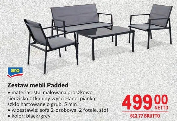 Zestaw mebli ogrodowych Padded promocja w Makro