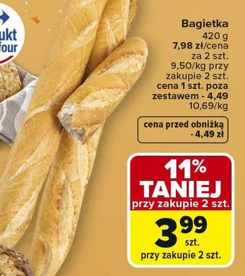 Bagietka promocja w Carrefour Market