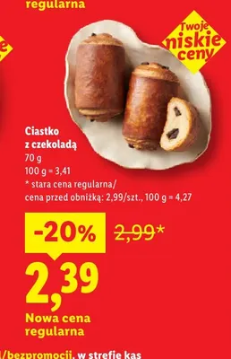 Ciastko z czekoladą promocja w Lidl