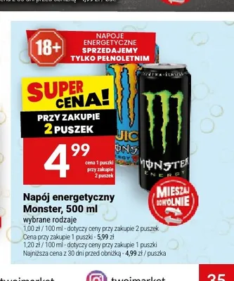 Napój energetyczn Energia lecha promocja w Twój Market