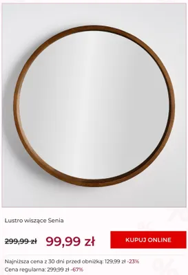 Lustro wiszące Senia home&you promocja w home&you