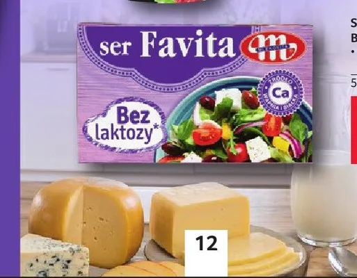 Ser Favita bez laktozy Mlekovita promocja w Selgros