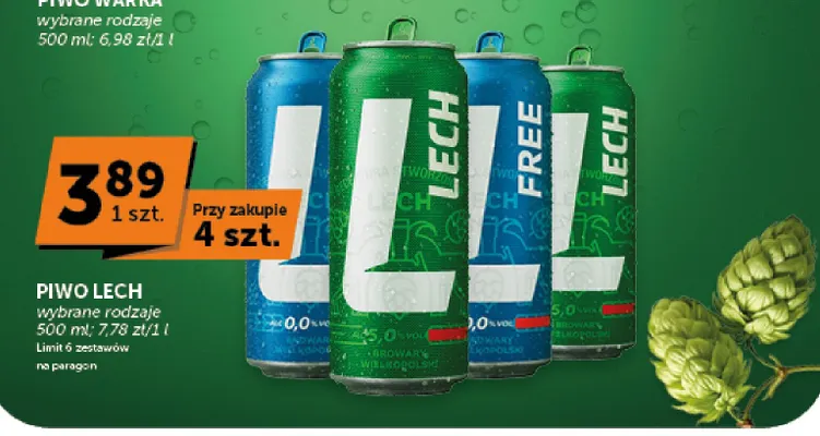 Piwo bezalkoholowe Lech promocja w Euro Sklep