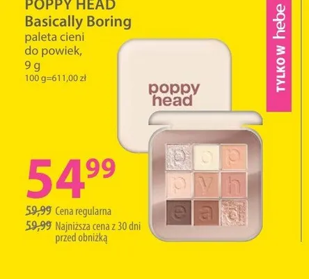 Paleta cieni do powiek Poppy Head Basically Boring promocja w Hebe