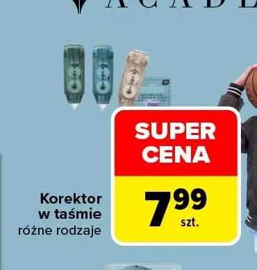 Korektor w taśmie Academy promocja w Carrefour