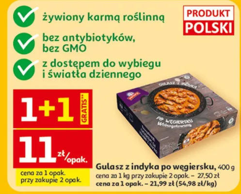 Gulasz z indyka po węgiersku promocja w Auchan