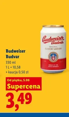 Piwo Budweiser Budvar promocja w Lidl