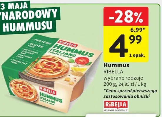 Hummus Ribella Italiano promocja w Intermarche