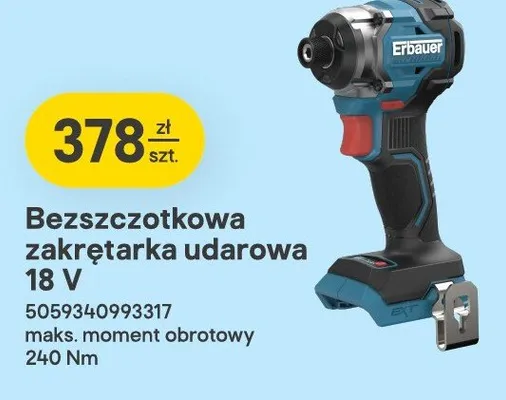 Zakrętarka udarowa Erbauer promocja w Castorama