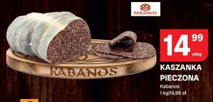 Kaszanka pieczona Kabanos promocja w Chorten