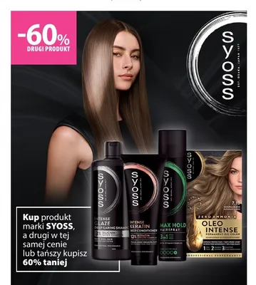 Produkty do pielęgnacji i stylizacji włosów Syoss promocja w Hebe