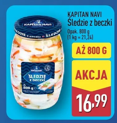 Śledzie z beczki promocja w Aldi