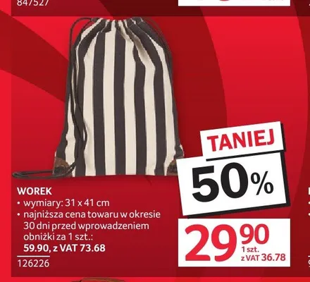 Worek 31x41 cm promocja w Selgros